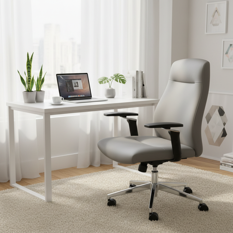 Premium Office Chair Grey | Ergonomic Desk Chair UAE | IH A015 GRY