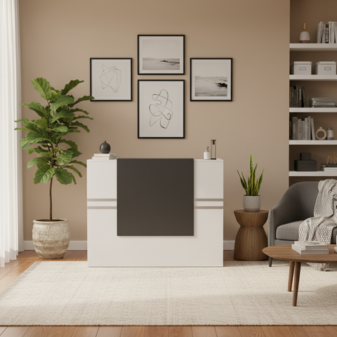 Reception Desk 140CM | Premium Office Reception Counter UAE – IH-R14