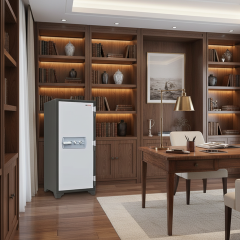 Safire Fire-Rated Safe in UAE Home Interior – Premium Fireproof Safe for Homes Dubai Abu Dhabi Sharjah