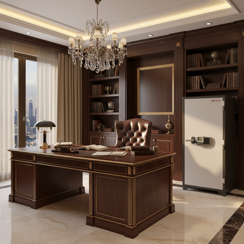 SAFIRE FR 1260 Fire Resistant Safe in Home Study – 90-Min Fire Protection | UAE