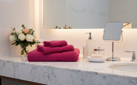 INFINI HOMES Luxury Cotton Towel Set - Premium Bath Linen Collection UAE