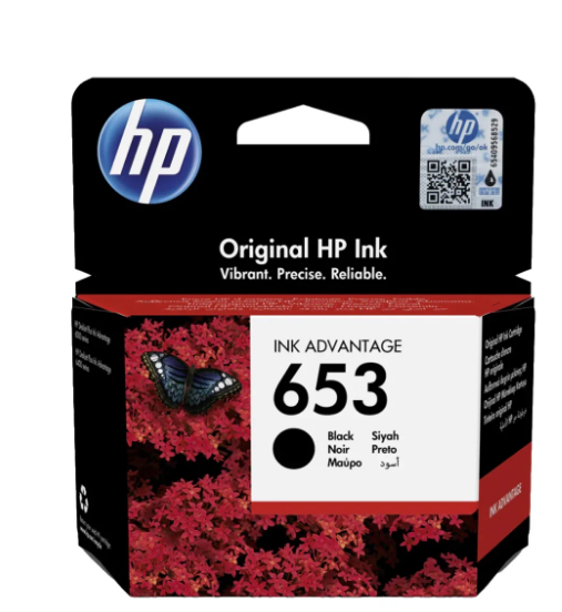 HP 653 Black Ink Cartridge 3YM75AE - UAE Wide Delivery | Dubai Abu