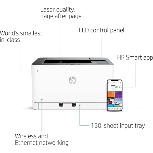 HP Color Laser 150NW Printer UAE | Wireless Color Laser Printer Dubai, Abu Dhabi, Sharjah