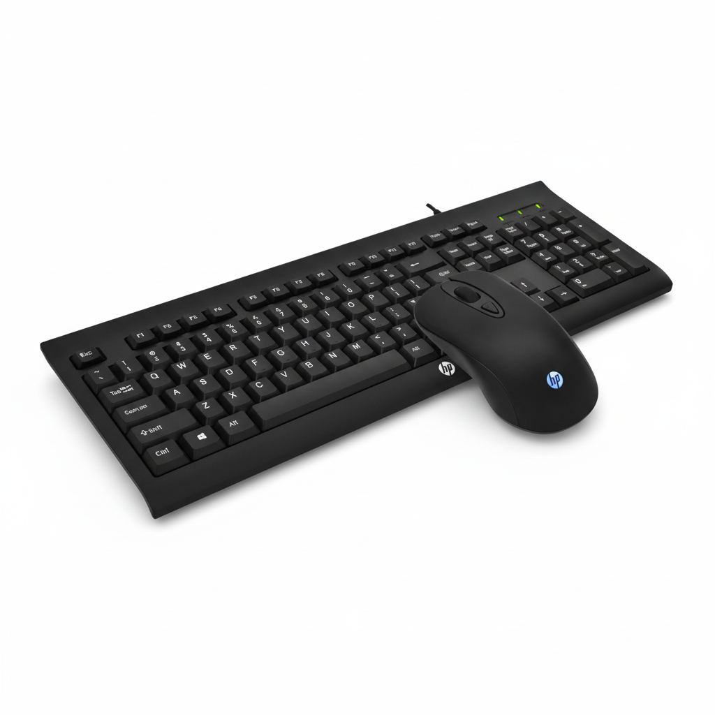 HP KM100 Gaming Wired Keyboard and Mouse Combo UAE | 104 Keys, 1600 DPI, RGB Backlit | Dubai, Abu Dhabi, Sharjah, Ajman, Fujairah, RAK & UAQ