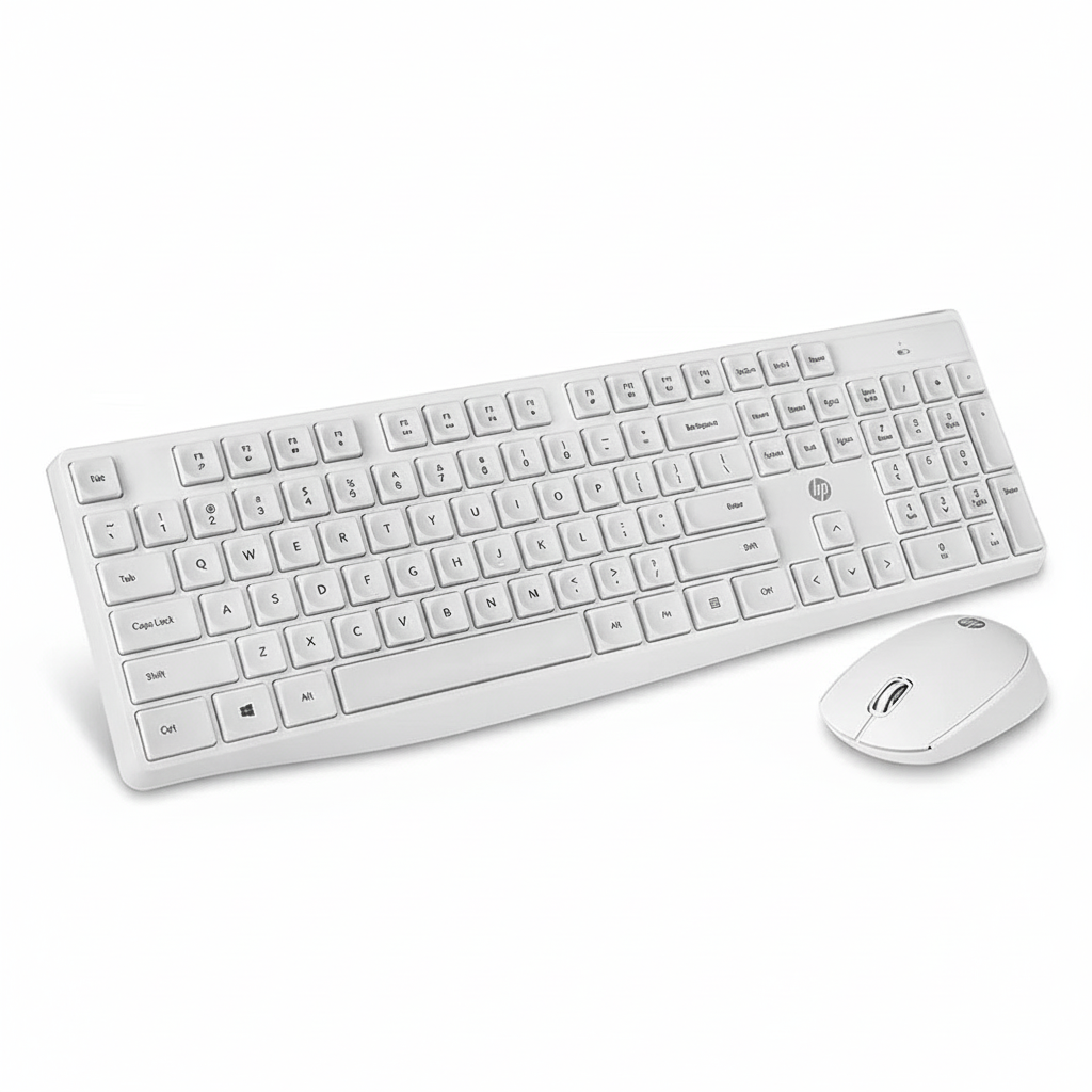 CS10 Wireless Keyboard and Mouse Combo White – 2.4GHz Professional Optical Sensor | UAE Stock – Dubai, Abu Dhabi, Sharjah, Ajman, Fujairah, Ras Al Khaimah & Umm Al Quwain