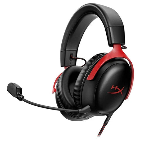 HyperX Cloud III Wired Gaming Headset Black/Red | UAE Gaming Headphones Dubai Abu Dhabi Sharjah
