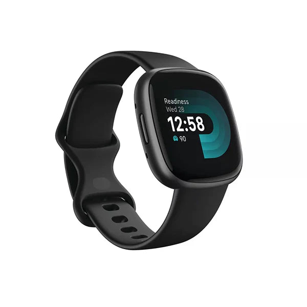 Fitbit Versa 4 Fitness Smartwatch UAE – Dubai, Abu Dhabi, Sharjah | Health & Activity Tracker Black Graphite Aluminum