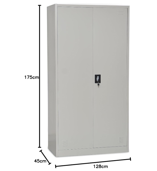 INFINI HOMES Metal Wardrobe Cabinet UAE - Lockable Hinged Doors Clothes Rail Cloakroom Dubai Abu Dhabi Sharjah
