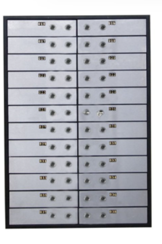 Valberg DB-24 Deposit Boxes UAE - 24 Compartment Bank Vault Storage Dubai