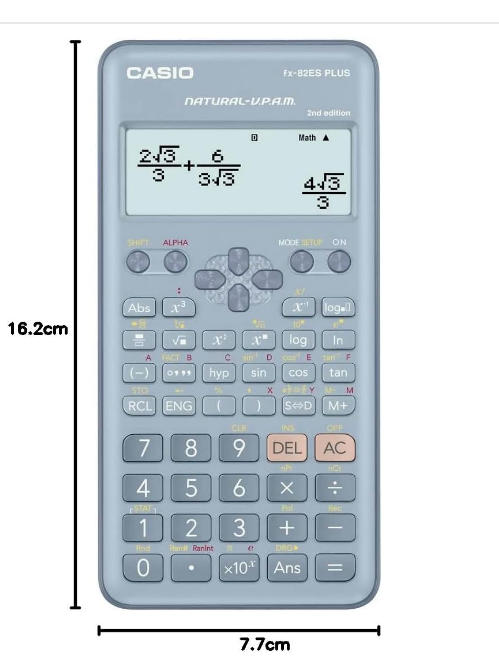 Casio FX-82ES PLUS 2nd Edition Scientific Calculator - Programmable