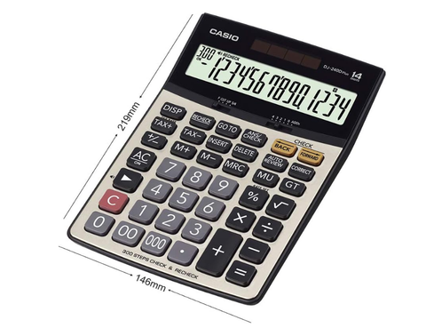 Casio DJ-240D PLUS Desktop Calculator - 14 Digit Display
