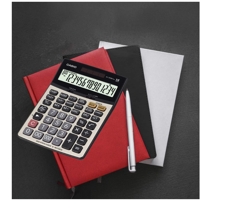 Casio DJ-240D PLUS Desktop Calculator - 14 Digit Display
