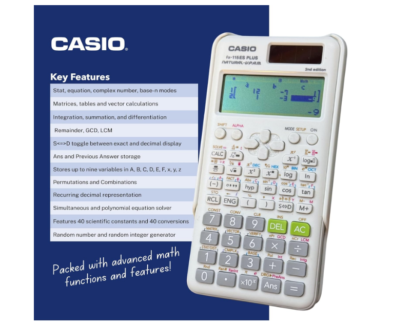 Casio fx-115ESPLUS2 Advanced Scientific Calculator
