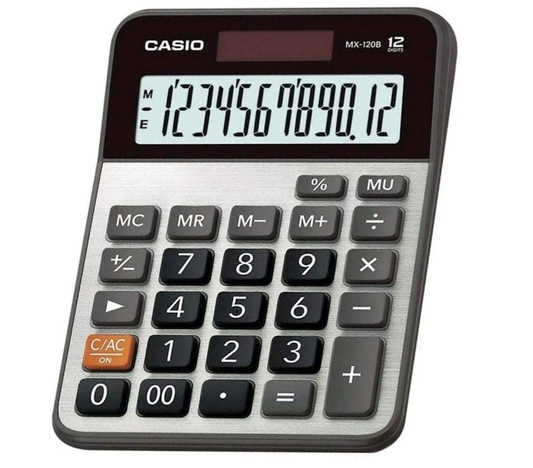 Casio MX-120B Basic Desktop Calculator – 12-Digit Display