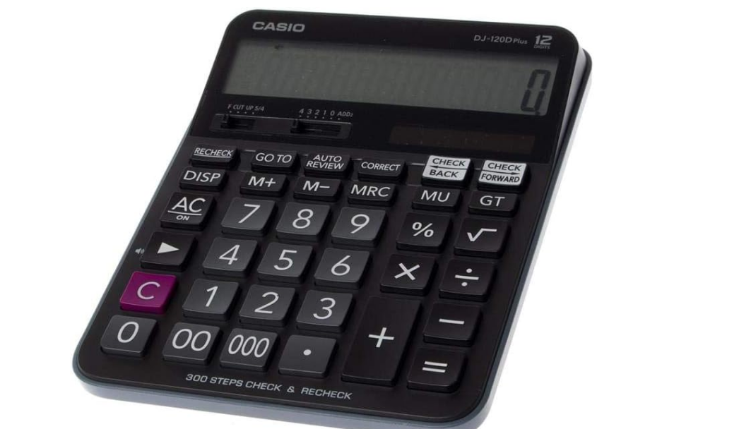 Casio DJ-120D Plus Desktop Calculator - 12 Digit Display