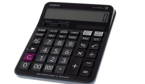 Casio DJ-120D Plus Desktop Calculator - 12 Digit Display