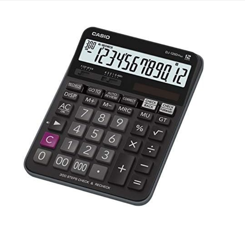 Casio DJ-120D Plus Desktop Calculator - 12 Digit Display