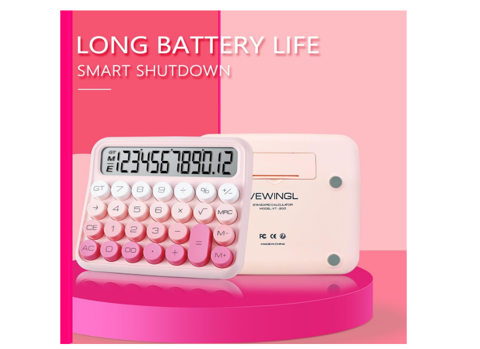 VEWINGL Mechanical Calculator - Large Display Desktop Calculator