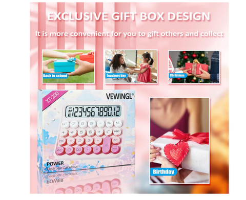 VEWINGL Mechanical Calculator - Large Display Desktop Calculator