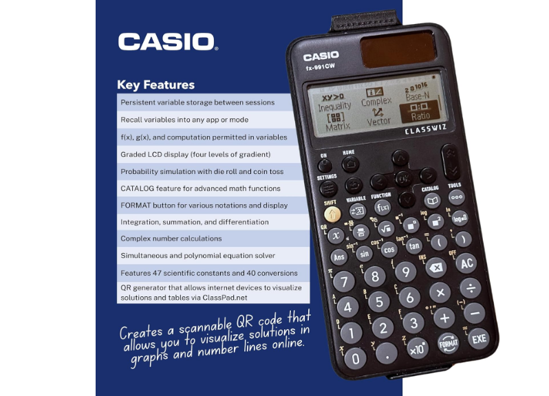 Casio FX-991CW ClassWiz Advanced Scientific Calculator - 540+ Functions