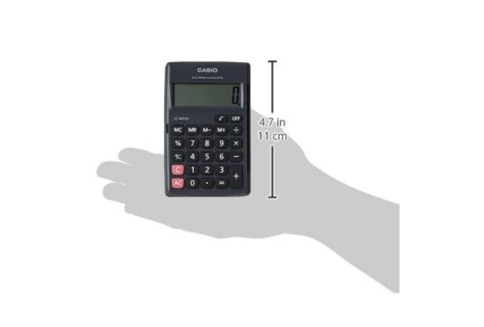 Casio LC-401LV Portable Electronic Calculator - Compact Design