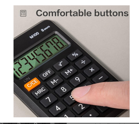 Deli EM100 Portable Calculator with Warranty