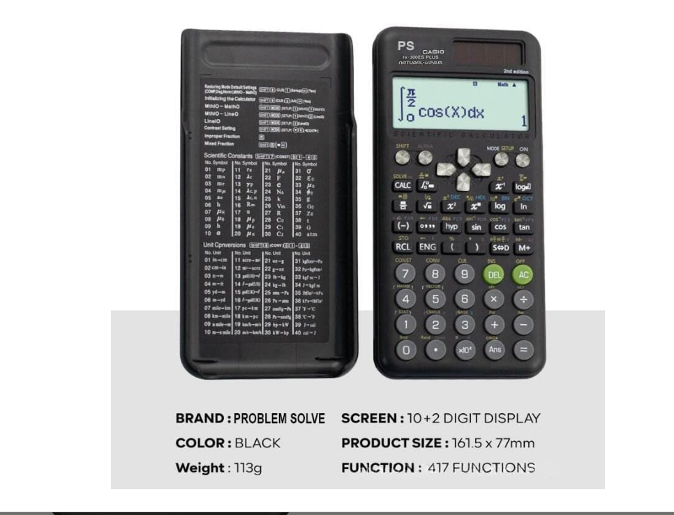FX-300ES Scientific Calculator - Standard for Students & Professionals