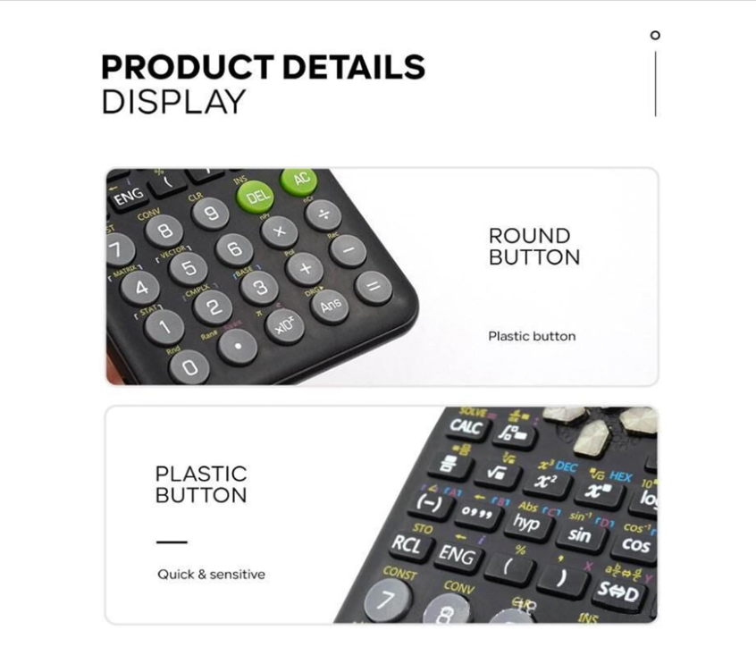 FX-300ES Scientific Calculator - Standard for Students & Professionals