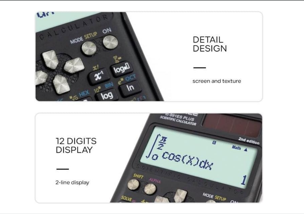 FX-300ES Scientific Calculator - Standard for Students & Professionals