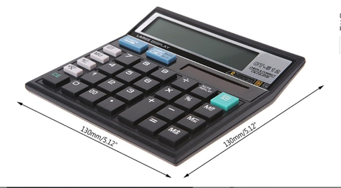 Desktop Calculator - 12 Digits Display with Re-Check Function