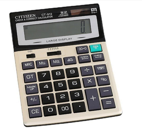 ECVV Desktop Calculator with Mechanical Keys - Large Display