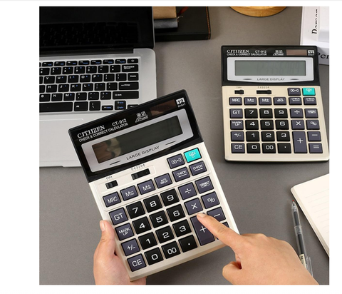 ECVV Desktop Calculator with Mechanical Keys - Large Display