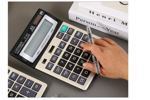 ECVV Desktop Calculator with Mechanical Keys - Large Display