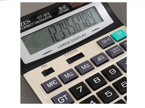ECVV Desktop Calculator with Mechanical Keys - Large Display
