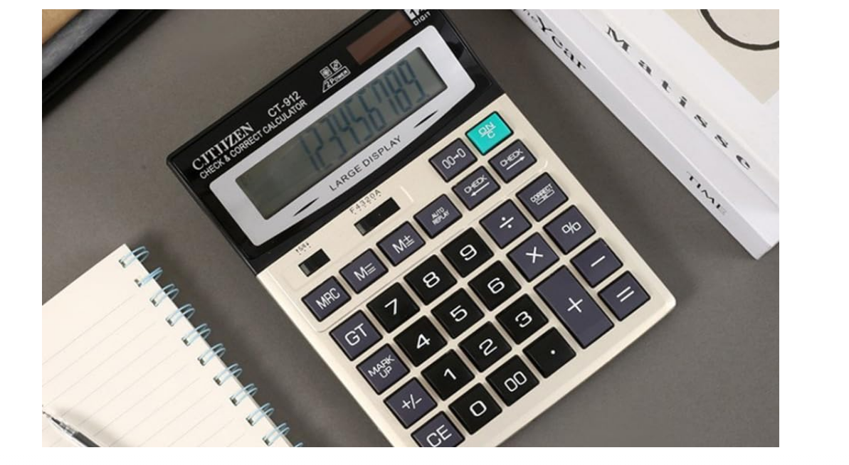 ECVV Desktop Calculator with Mechanical Keys - Large Display