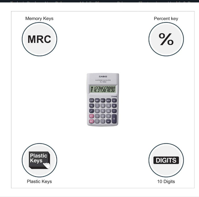 Casio HL-100LB Electronic Calculator
