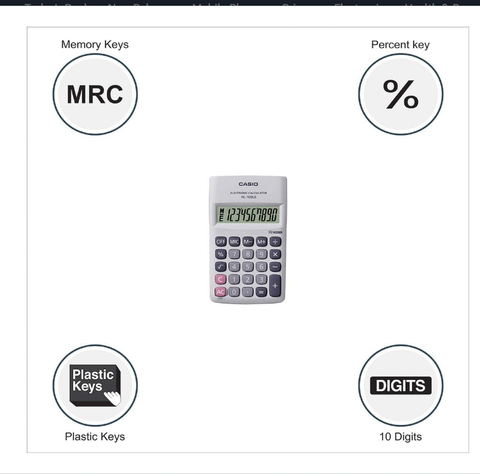 Casio HL-100LB Electronic Calculator