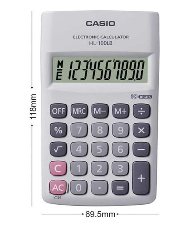Casio HL-100LB Electronic Calculator