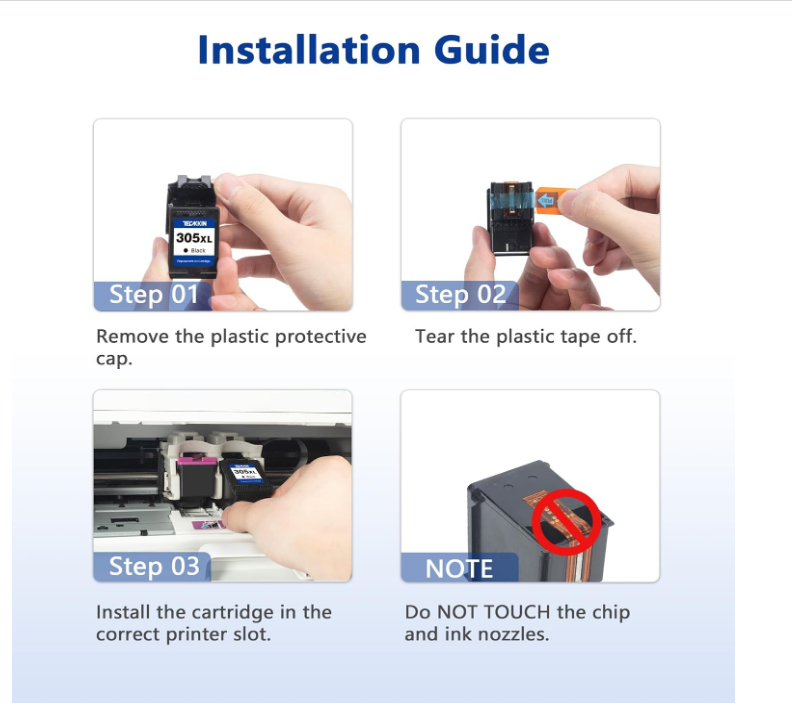 HP 305XL Ink Cartridge High Yield Remanufactured - Compatible with HP 305 UAE