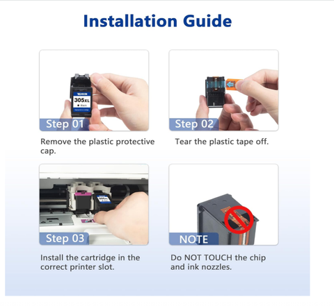 HP 305XL Ink Cartridge High Yield Remanufactured - Compatible with HP 305 UAE
