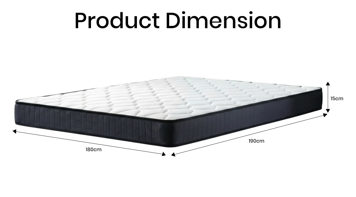 INFINI HOMES Medical Mattress - Short King (180W X 190L X 15H)