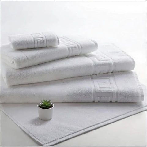 Premium Magnolia White Bath Towel Set UAE | 600 GSM Cotton Hotel