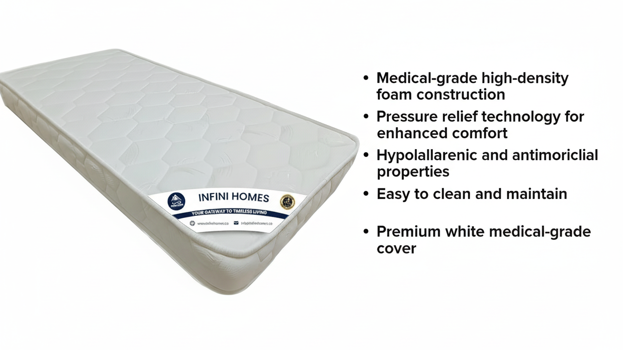 INFINI HOMES Medical Mattress - UK Single (90W X 190L X 10H)