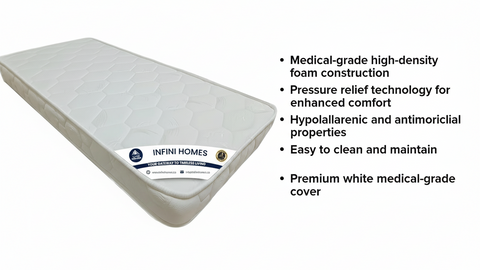 INFINI HOMES Medical Mattress - UK Single (90W X 190L X 10H)