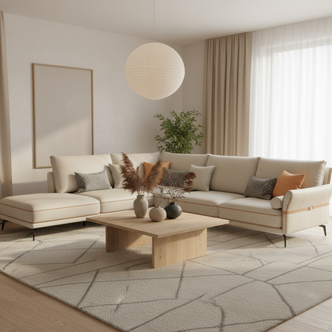 Corner Sofa IH CS-1086 | Premium L-Shape Sofa UAE