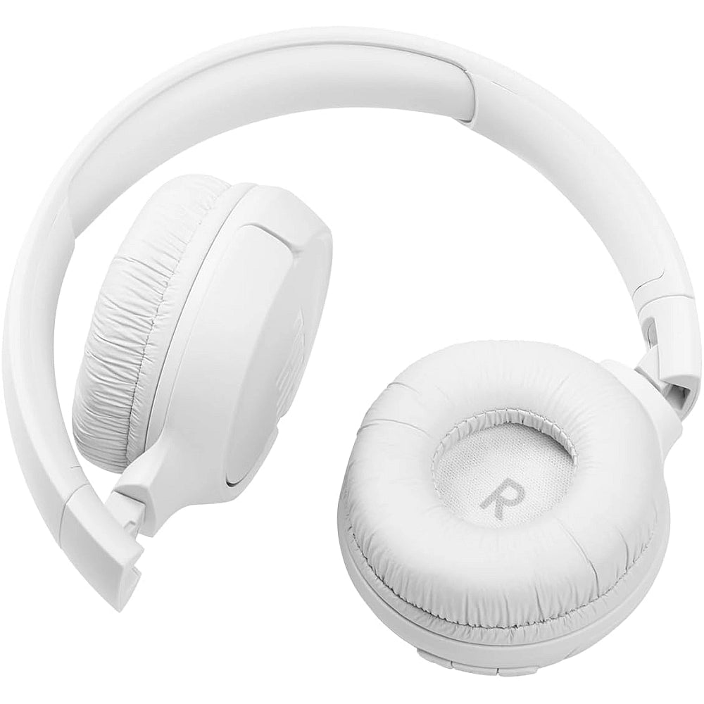 JBL TUNE T510BT Wireless On-Ear Headphones UAE – 35 Hours Battery, Deep Bass, White