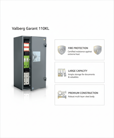 Valberg Garant 110KL Large Fire & Anti-Theft High Security Safe Dubai UAE