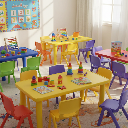 Premium Rectangle Kindergarten Table UAE - Dubai Abu Dhabi Sharjah Ajman
