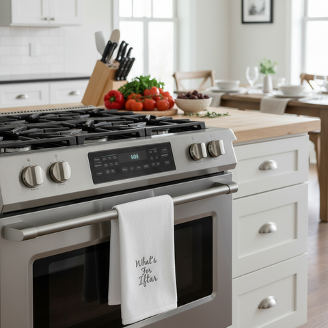 Modern UAE kitchen featuring premium Ramadan kitchen towel - Dubai home essentials