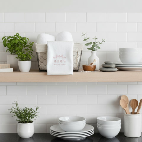 Premium Wudhu Towel UAE - Embroidered Ramadan Theme 600 GSM Cotton Dubai